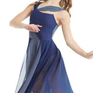 Balera Two Color Asymmetrical Dress D11097 LC